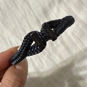 Hen and Pig Navy Braided Men's Bracelet